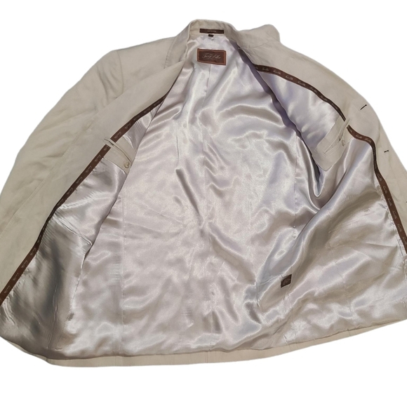 TASSO ELBA silk and linen sport coat M - Picture 7 of 14